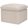 Cali Eco-Performance Fabric Storage Ottoman With USB Port, Beach Eco-Weave - Nursery Chairs - 1 - thumbnail