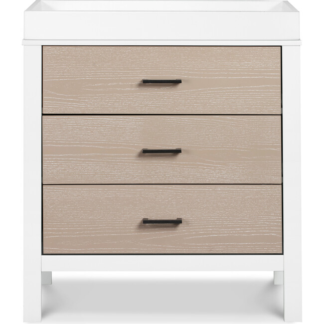 Radley 3-Drawer Dresser, White And Coastwood - Dressers - 3