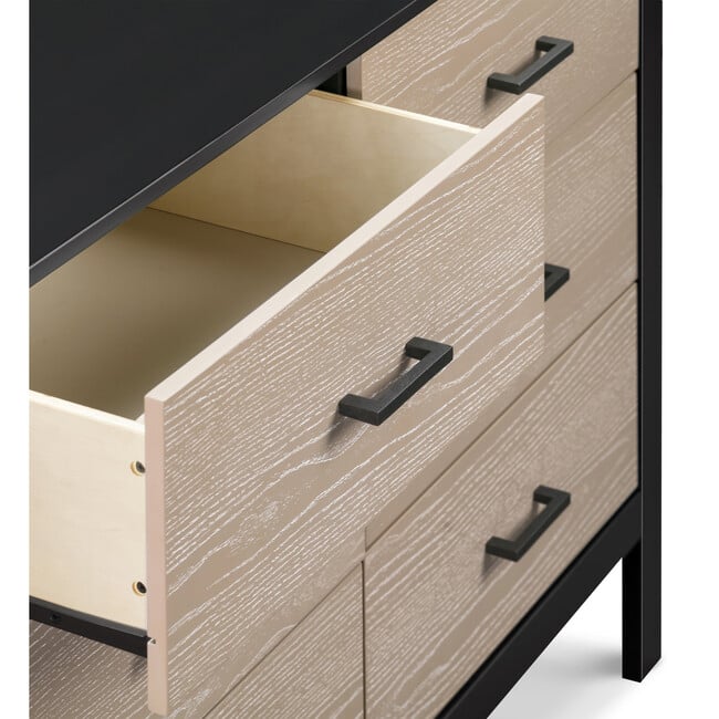 Radley 6-Drawer Dresser, Ebony And Coastwood - Dressers - 2