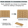 Charlie 6-Drawer Double Dresser, Honey - Dressers - 3