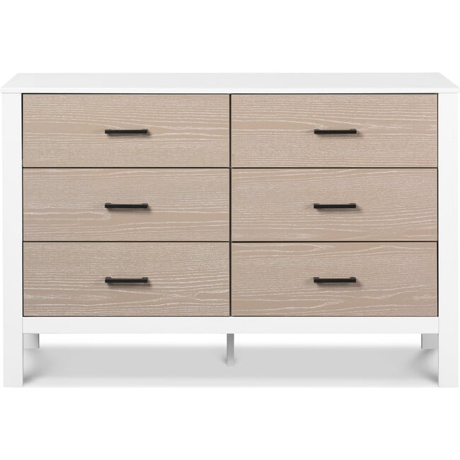 Radley 6-Drawer Dresser, White And Coastwood - Dressers - 3