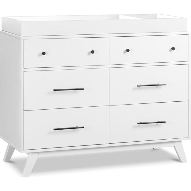 Otto 6-Drawer Dresser, White - Dressers - 4