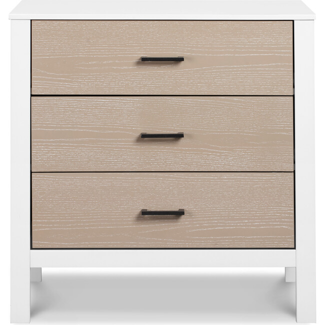 Radley 3-Drawer Dresser, White And Coastwood - Dressers - 4