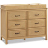 Charlie 6-Drawer Double Dresser, Honey - Dressers - 4