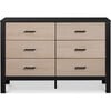 Radley 6-Drawer Dresser, Ebony And Coastwood - Dressers - 3