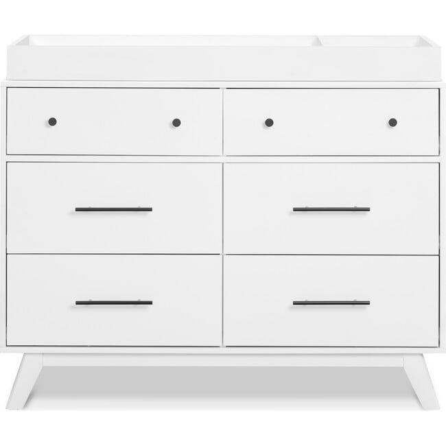 Otto 6-Drawer Dresser, White - Dressers - 5