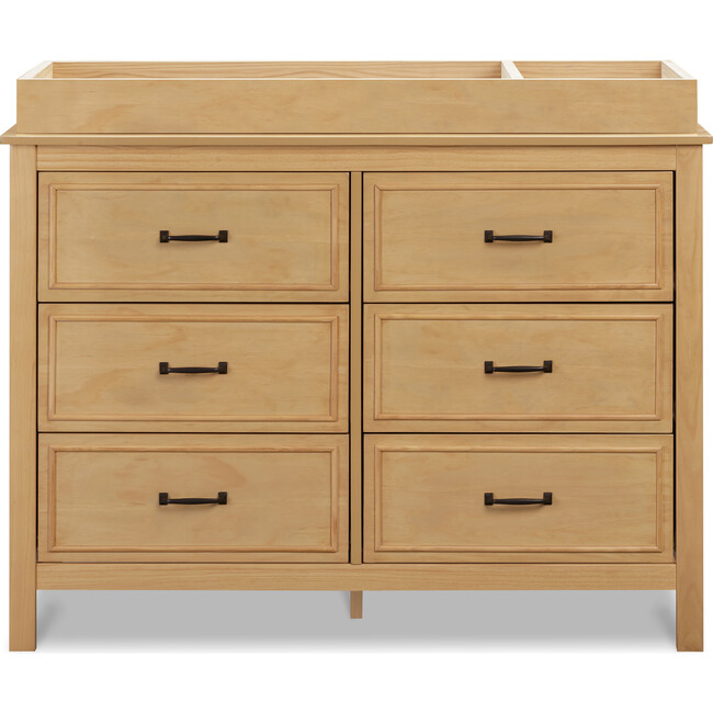 Charlie 6-Drawer Double Dresser, Honey - Dressers - 5