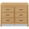 Charlie 6-Drawer Double Dresser, Honey - Dressers - 5