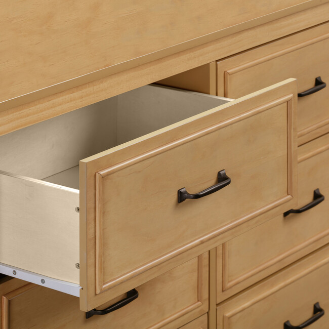 Charlie 6-Drawer Double Dresser, Honey - Dressers - 6