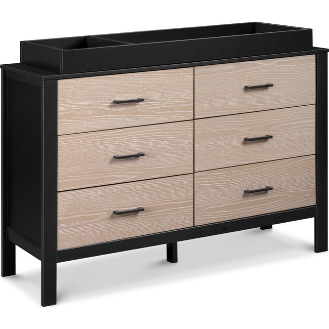 Radley 6-Drawer Dresser, Ebony And Coastwood - Dressers - 5