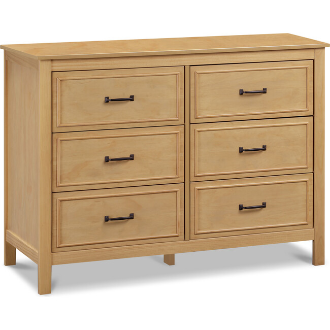 Charlie 6-Drawer Double Dresser, Honey - Dressers - 8