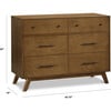 Otto 6-Drawer Dresser, Walnut - Dressers - 8