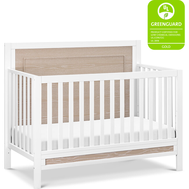 Radley 4-In-1 Convertible Crib, White And Coastwood - Cribs - 11