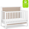 Radley 4-In-1 Convertible Crib, White And Coastwood - Cribs - 11