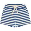 Stripe Above Knee Drawstring Shorts, Red - Shorts - 1 - thumbnail