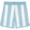 Freshwater Stripe Board Shorts, Blue - Swim Trunks - 1 - thumbnail