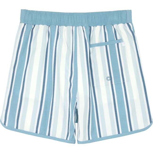 Freshwater Stripe Board Shorts, Blue - Swim Trunks - 2