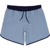 Men's UPF 50+ Stripe Boardie Shorts, Navy - Swim Trunks - 1 - thumbnail