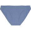 Women's Gingham Hipster Bikini Bottom, Navy - Two Pieces - 2