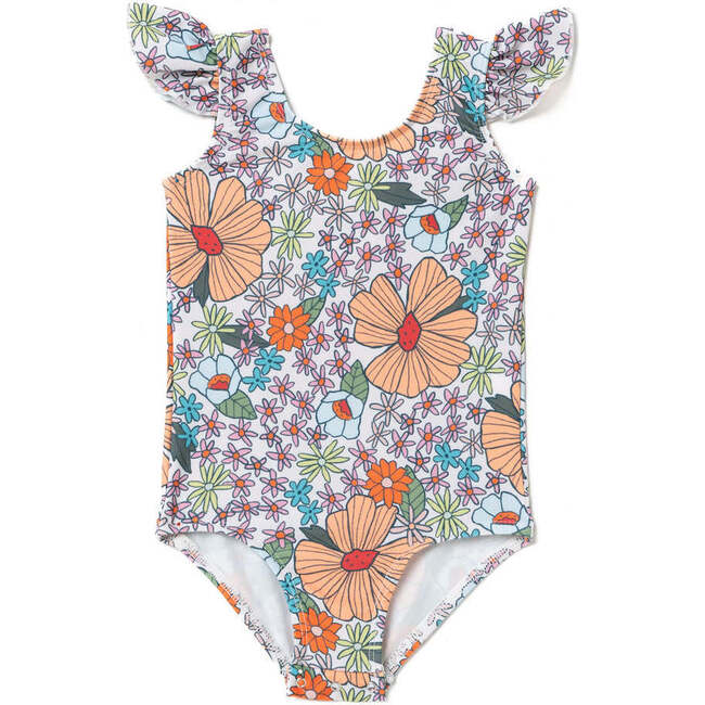 Flutter One Piece, Wavy Floral - One Pieces - 1