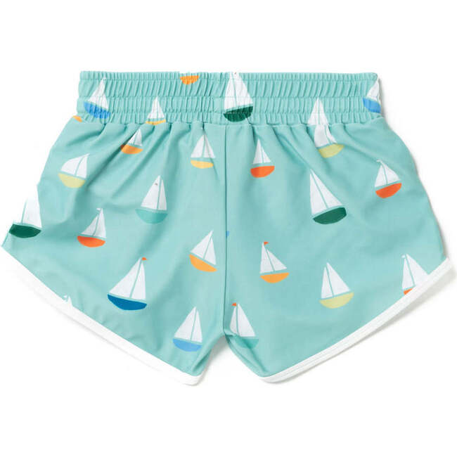 Drawstring Trunks, Sailboats - Swim Trunks - 3
