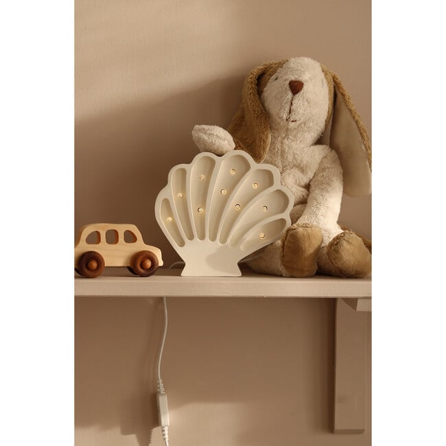 Mini Seashell Lamp, White Pearl - Lighting - 3