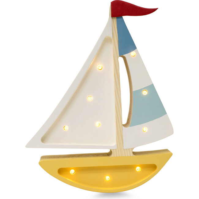 Mini Sailboat Lamp, Mustard