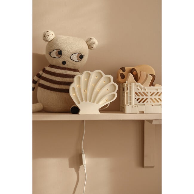 Mini Seashell Lamp, White Pearl - Lighting - 4