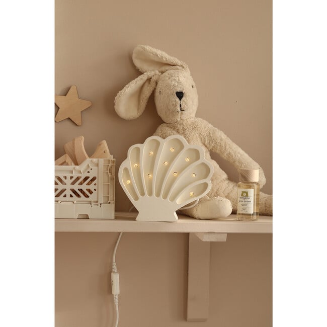 Mini Seashell Lamp, White Pearl - Lighting - 7