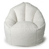 Luxe Campus Round Beanbag, Coconut Sherpa - Kids Seating - 1 - thumbnail