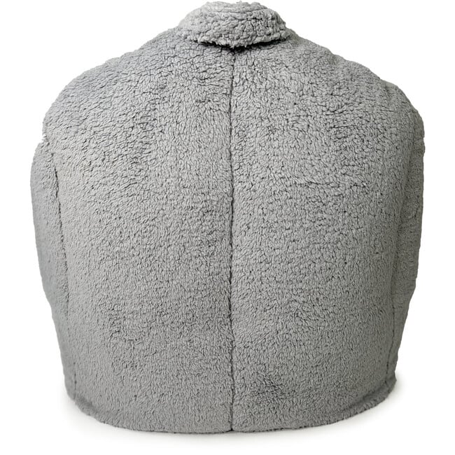 Luxe Campus Round Beanbag, Storm Grey Sherpa - Kids Seating - 2