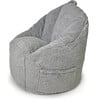 Luxe Campus Round Beanbag, Storm Grey Sherpa - Kids Seating - 5