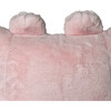 Luxe Campus Round Beanbag, Ballet Pink Faux Rabbit Fur - Kids Seating - 7