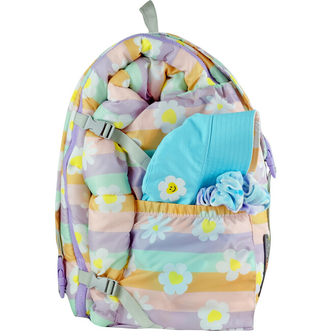 Big Kid's Sleep-N-Pack Sleepbag, Happy Daisy Stripes And Lilac - Sleepbags - 6