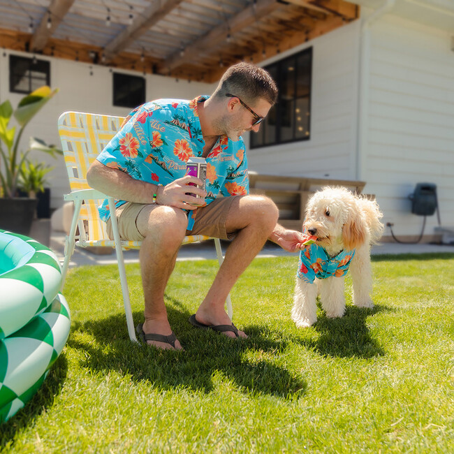 Adult Unisex Paradise BBQ Shirt, Blue - Shirts - 3