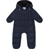 Baby Snowsuit, Navy Blue - Snowsuits - 1 - thumbnail