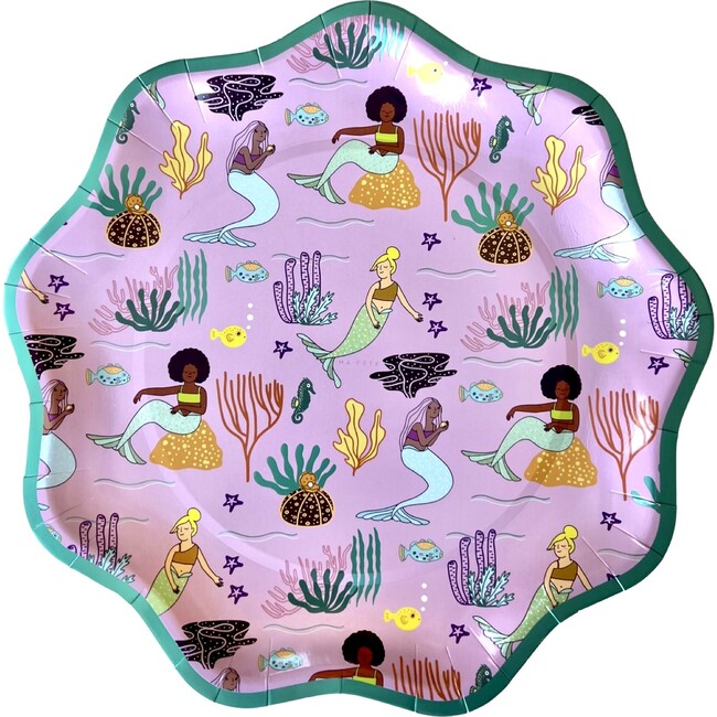 Mermaid Serving Plates, Pink - Party - 1