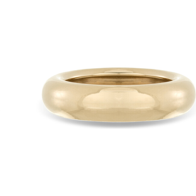 Women's Chunky Tube Band Ring, Gold