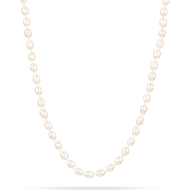 Women's Chunky Seed Pearl Necklace , 14k Gold