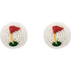 Women's Golf Ball Studs - Earrings - 1 - thumbnail