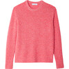 Women's Cashmere Luxe Marl Crewneck, Pink Marl - Sweaters - 1 - thumbnail
