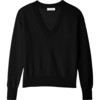 Women's Essential Cashmere V Neck, Black - Sweaters - 1 - thumbnail