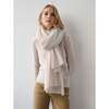 Women's Cashmere Travel Wrap, Sandstone Heather - Scarves - 2