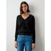 Women's Essential Cashmere V Neck, Black - Sweaters - 2