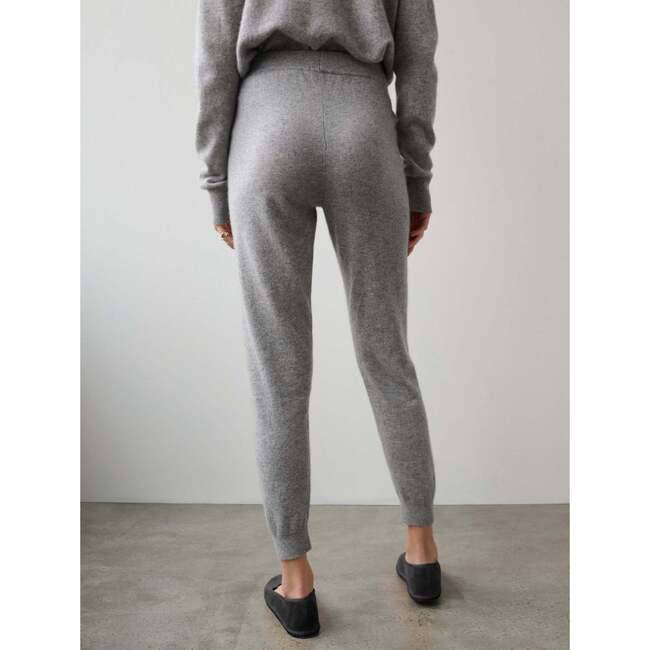 Women's Cashmere Jogger, Grey Heather - Sweatpants - 3