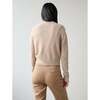 Women's Essential Cashmere Crewneck Cardigan, Toffee Heather - Cardigans - 3