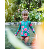 Sunset High Neck Long Sleeve Swimsuit, Jardin De Mari - Two Pieces - 2