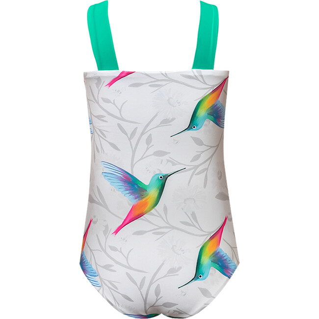 Coco Ruched Bodice Tie Shoulder One-Piece Swimsuit, Oli - One Pieces - 3