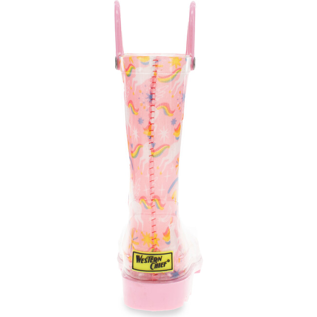 Sparkle Unicorn Rain Boot, Pink - Rain Boots - 5