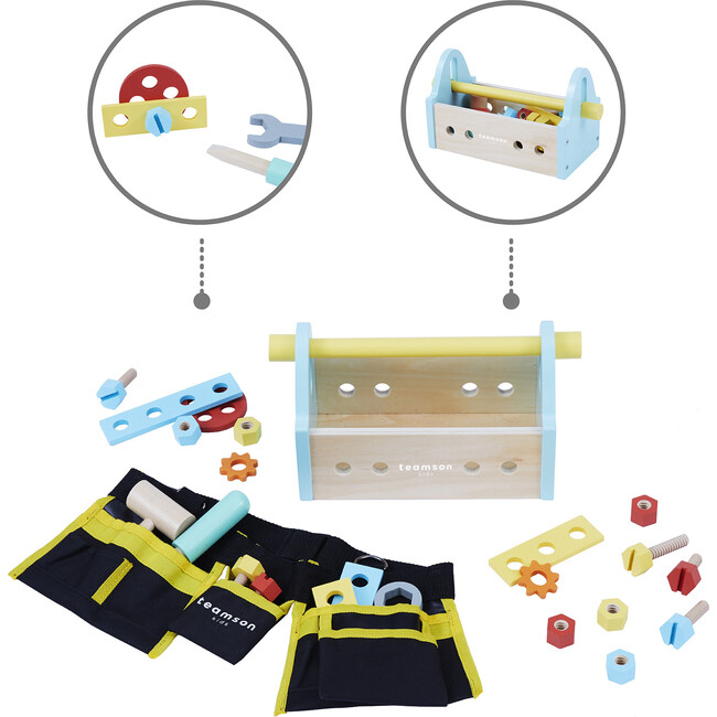 Little Helper Wooden Tool Box Accessories Toys - Role Play Toys - 5